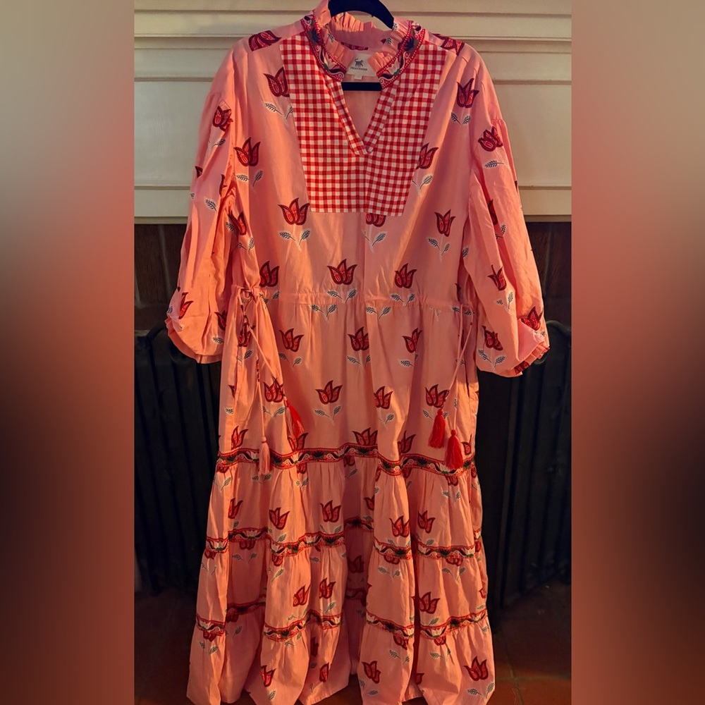 PRINTFRESH dress- Coconut cafe dress in Tulip Bloom